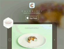 Tablet Screenshot of calorificapp.com